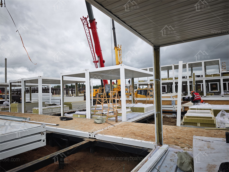 Moneybox container student dormitories project in Russia