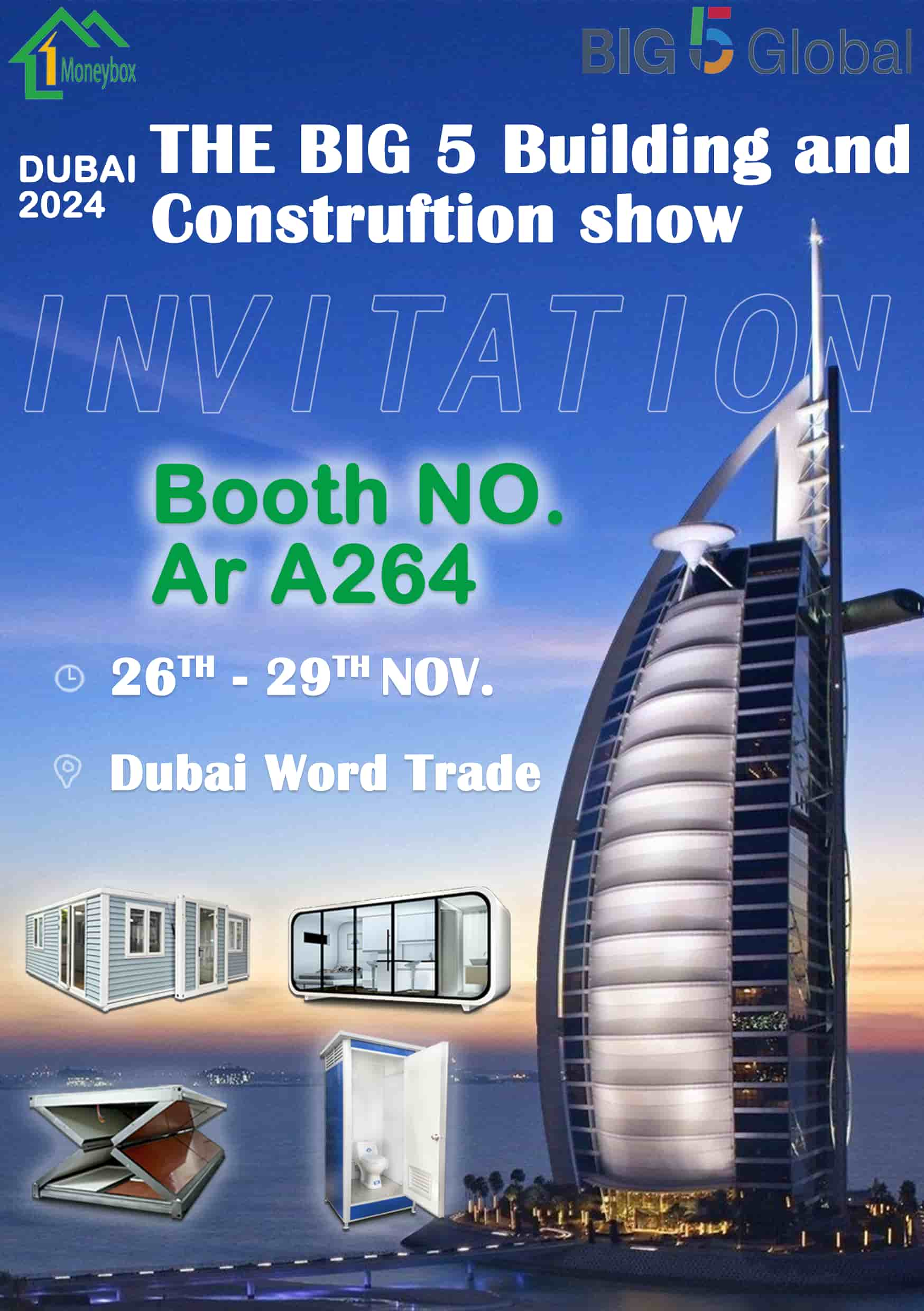 Benvenuti a farci visita alla DUBAI BIG 5 EXHIBITION